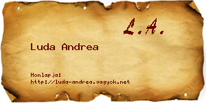 Luda Andrea névjegykártya